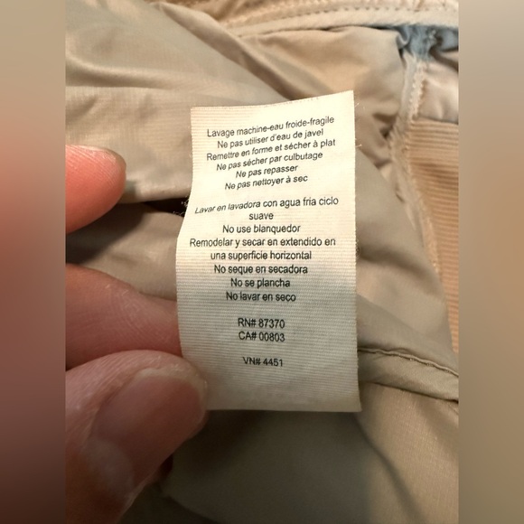 ALO Yoga Off Duty Satin Bomber Jacket in Tan Gravel Size Medium - Picture 9 of 15